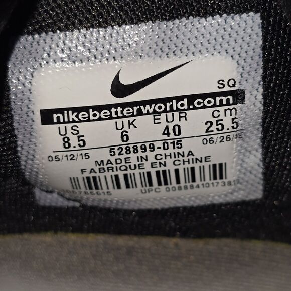 Nike Dunk Sky High Women's 8.5 Black Metallic Hematite Hidden Wedge Heel Shoes - Picture 9 of 9